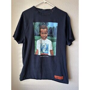 Heron Preston T-Shirt Men’s Size XL Black Graphic Short Sleeve Shirt